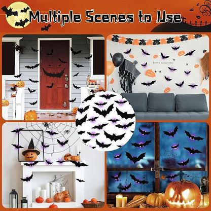 💥💥🦇 Halloween 3D illuminated bats