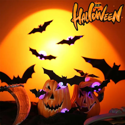 💥💥🦇 Halloween 3D illuminated bats